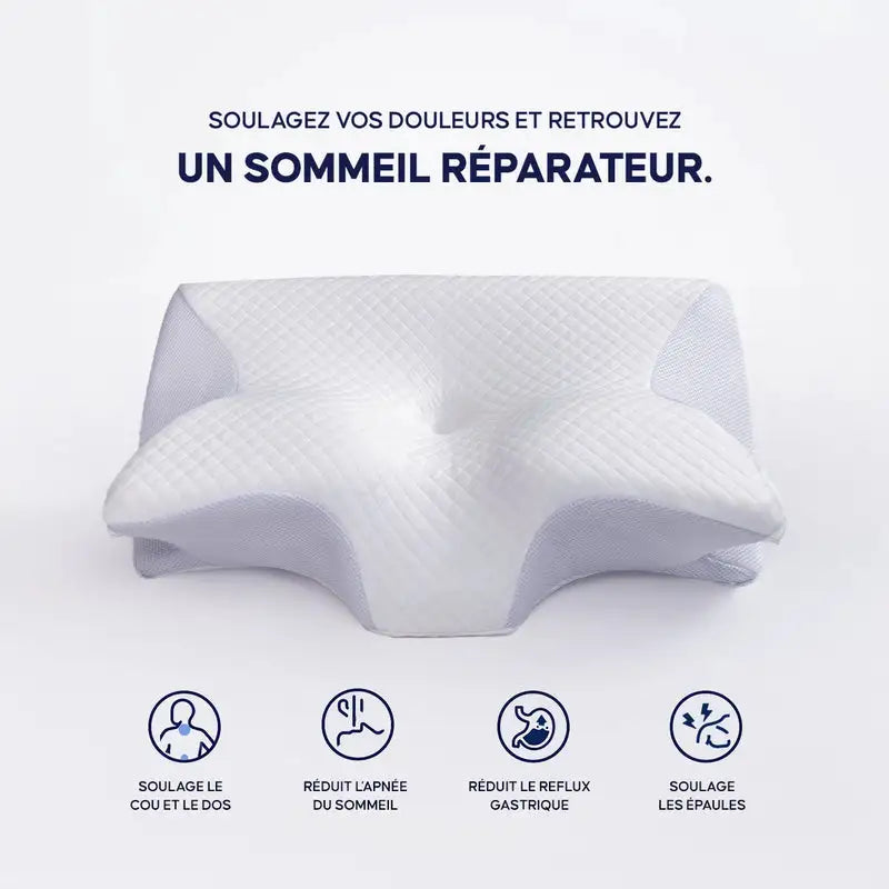 Oreiller Ergonomique à Mémoire de Forme