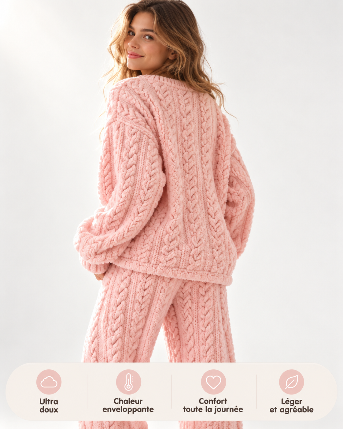 Pyjama Moelleux Doublé Polaire — Chaud & Cosy