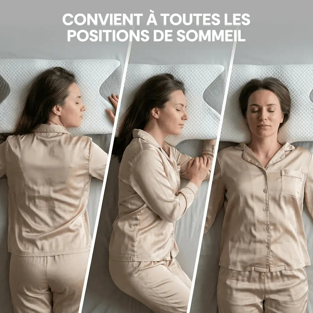 Oreiller Ergonomique à Mémoire de Forme