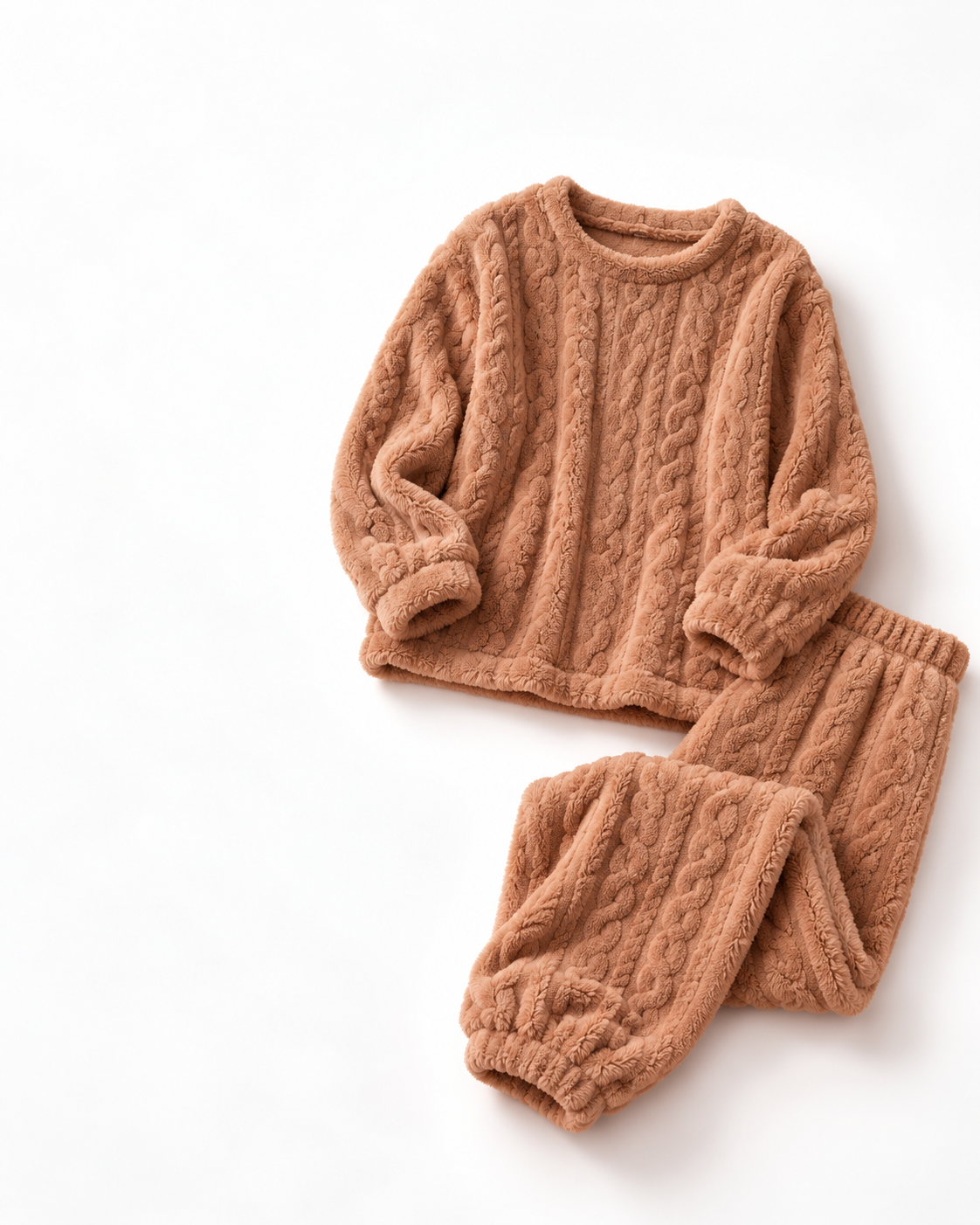 Pyjama Moelleux Doublé Polaire — Chaud & Cosy