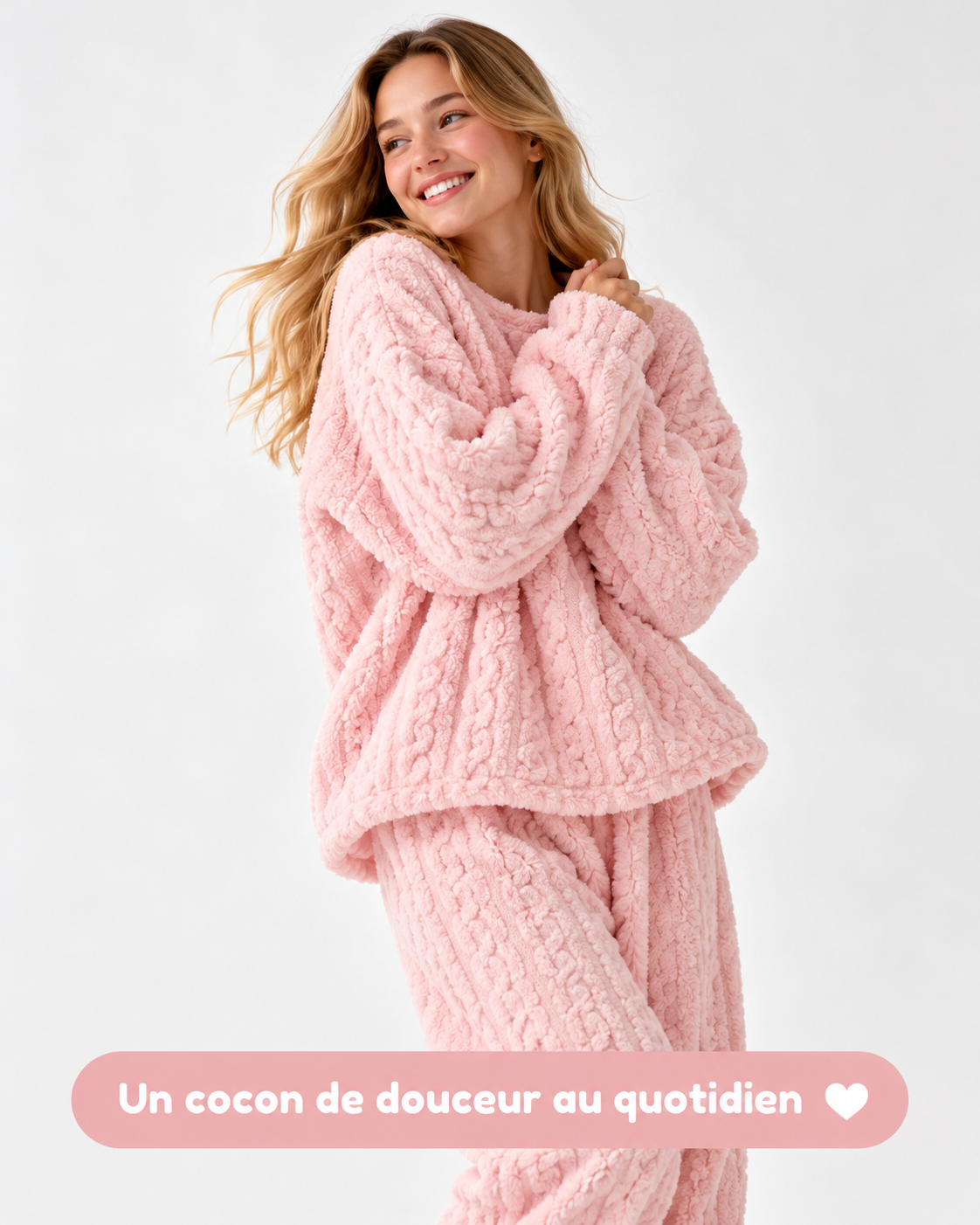 Pyjama Moelleux Doublé Polaire — Chaud & Cosy