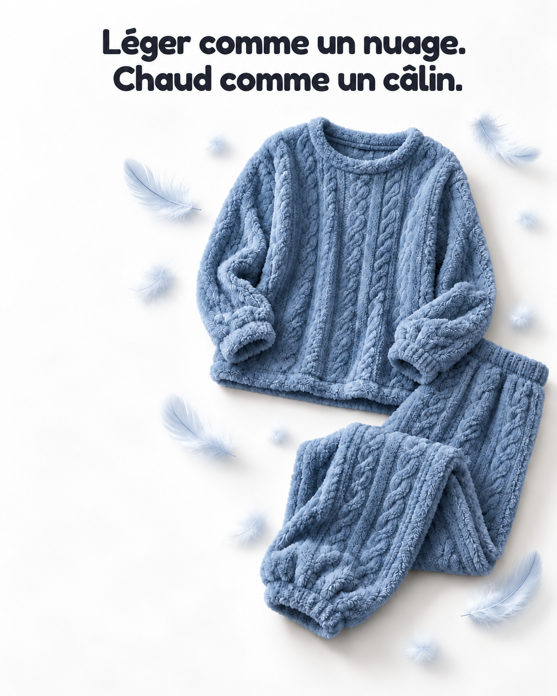 Pyjama Moelleux Doublé Polaire — Chaud & Cosy